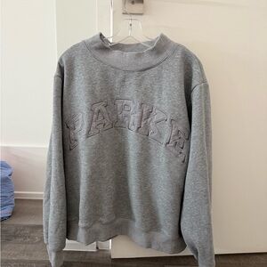 Monochrome varsity mock neck